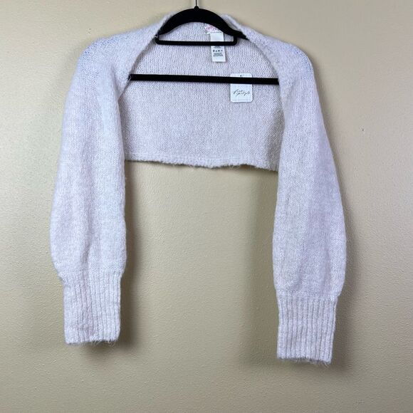 NWT Free People Sweater Just Sleeves Cream Size OS - Picture 1 of 5
